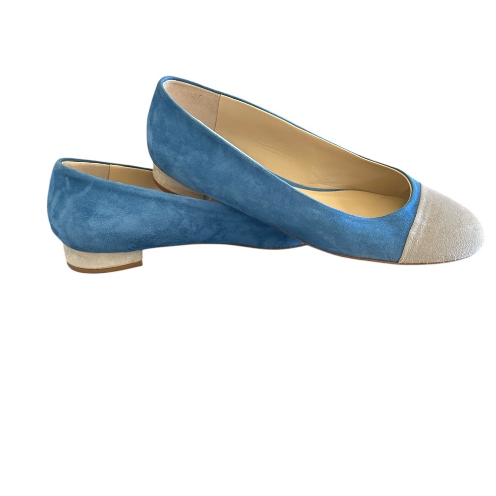 Giorgio’s  of Palm Beach blue & grey suede Italian  leather shoes size EU 39.5